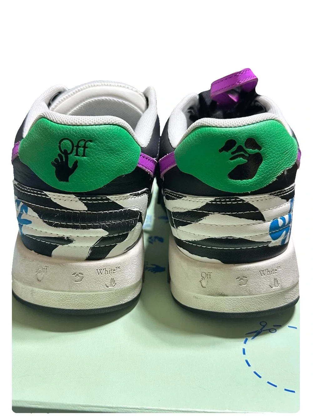 Off-White Zebra Print Out Of Office Low-Top Sneakers Multi Womens